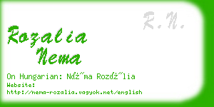 rozalia nema business card